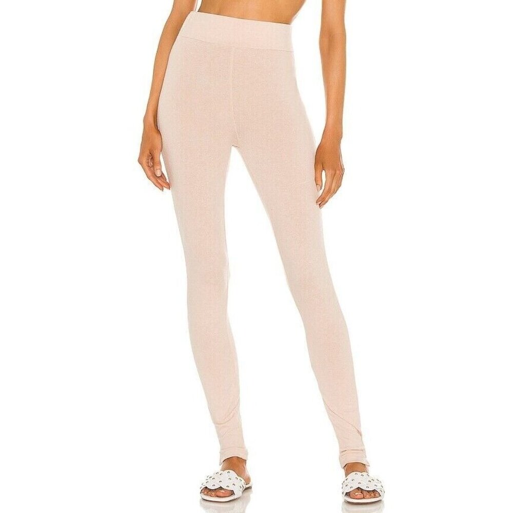 Mina Lisa Sweater Knit Leggings Beige Revolve